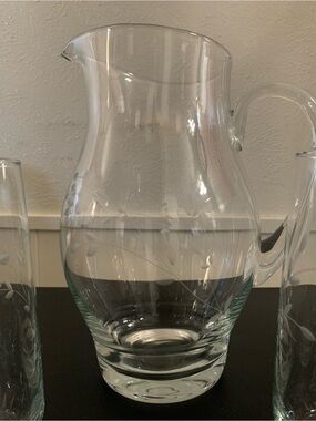 Princess House pitcher with glasses